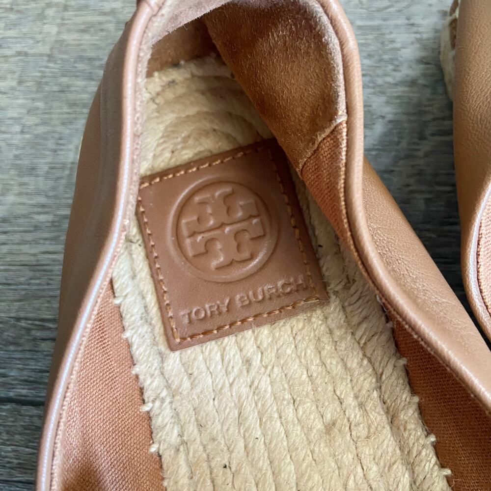 Tory Burch Tan Leather Flats - Picture 2 of 4